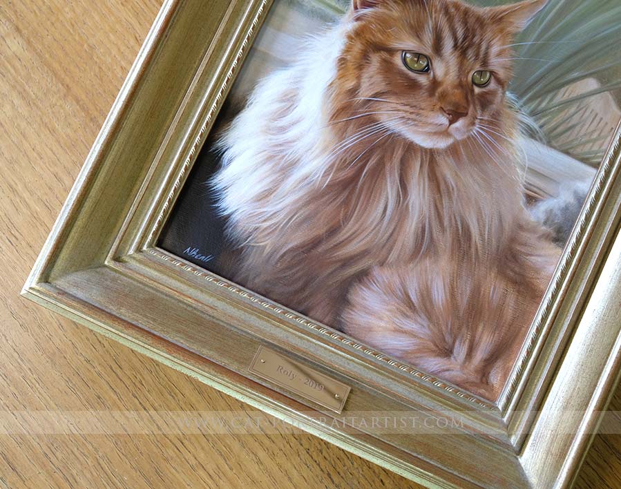 Cat Portrait Framed