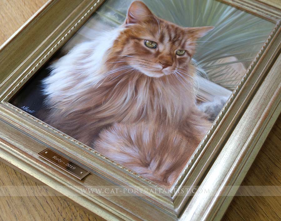 Cat Portrait Framed