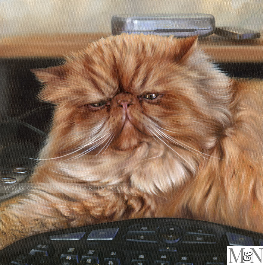 Oil Cat Portraits by Nicholas Beall