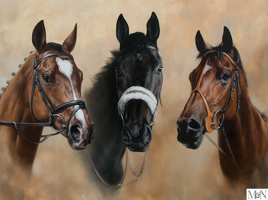 Horse Portrait In Oils By Nick Beall