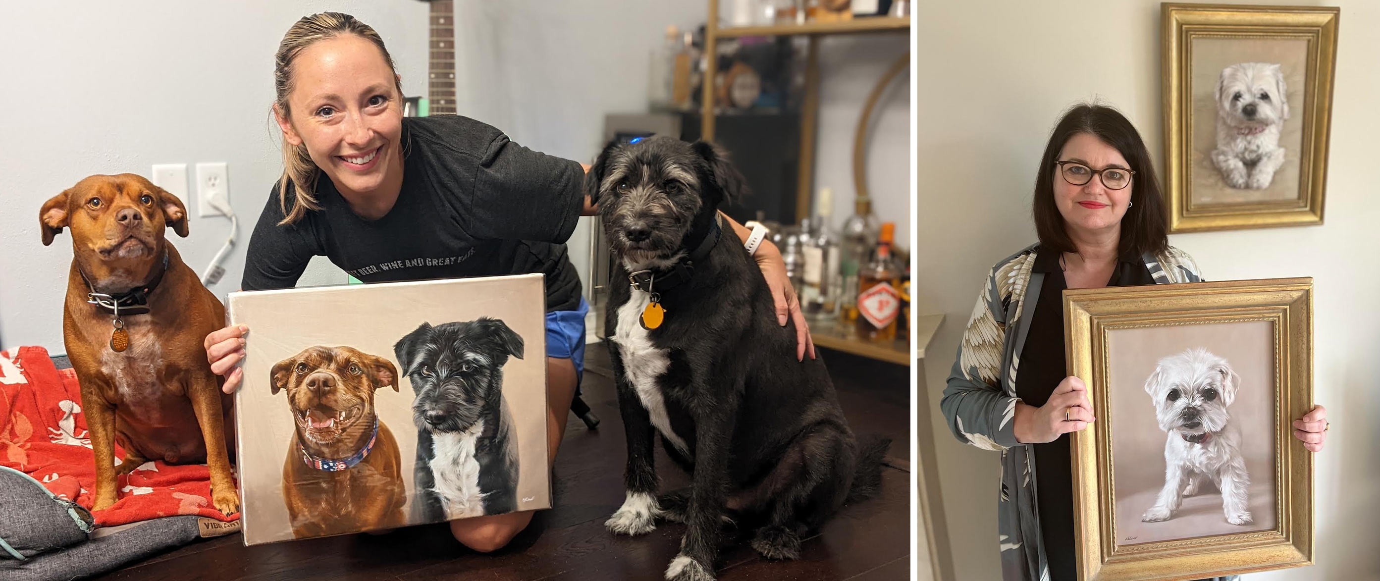 Commission Pet Portraits in oils by Nicholas Beall