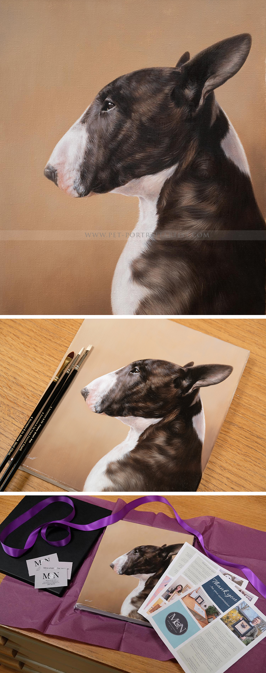 Hand-Painted Oil Pet Portraits - Bring Your Pet to Life in Art