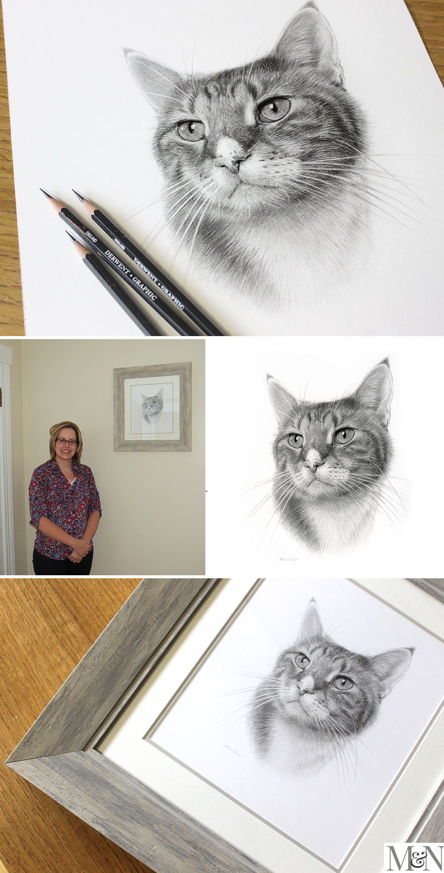 Cat Pencil Portraits