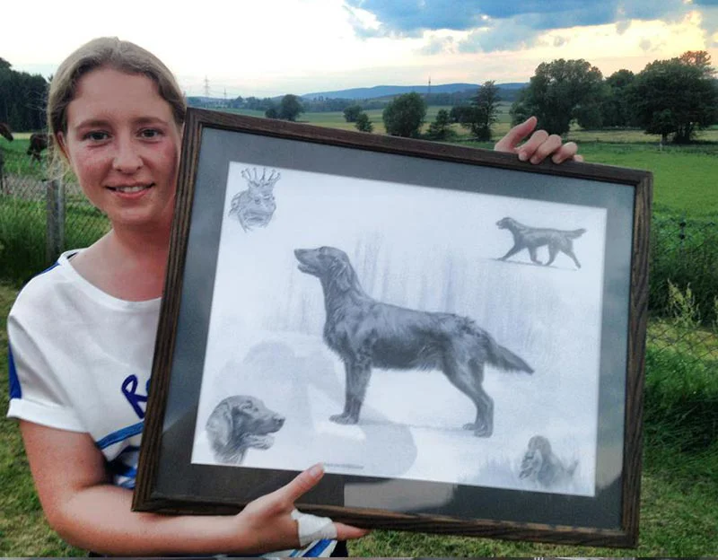 Client Anna's testimonial for her pet portrait