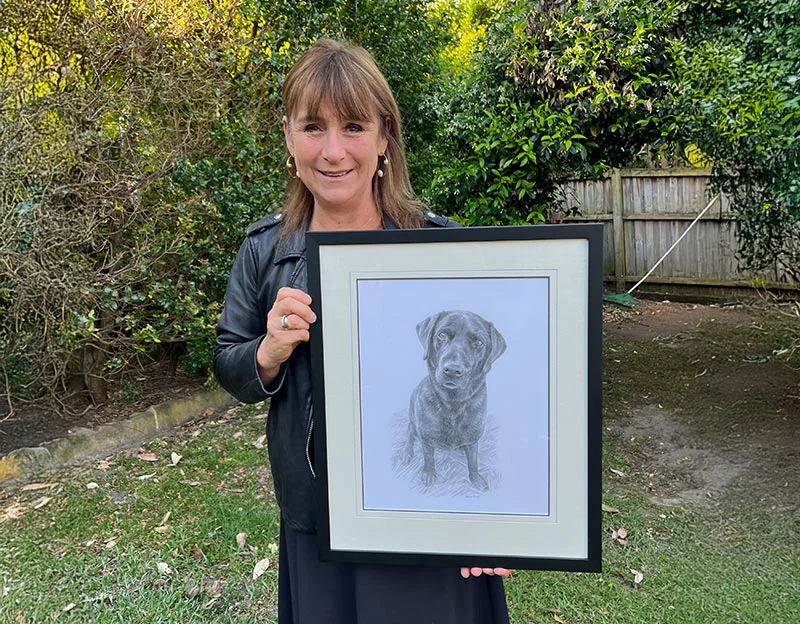 Client Jacqueline Pentelow's testimonial for Emrik's portrait