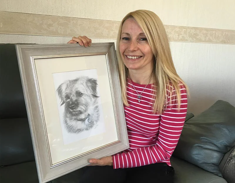 Client Paula's testimonial for Teasel's portrait