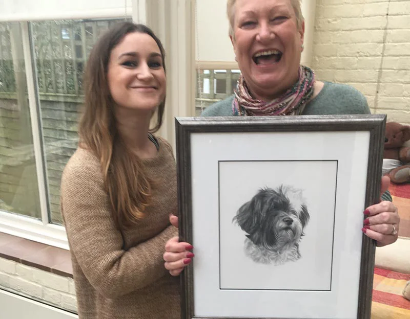 Client Caroline's testimonial for Hollie's portrait